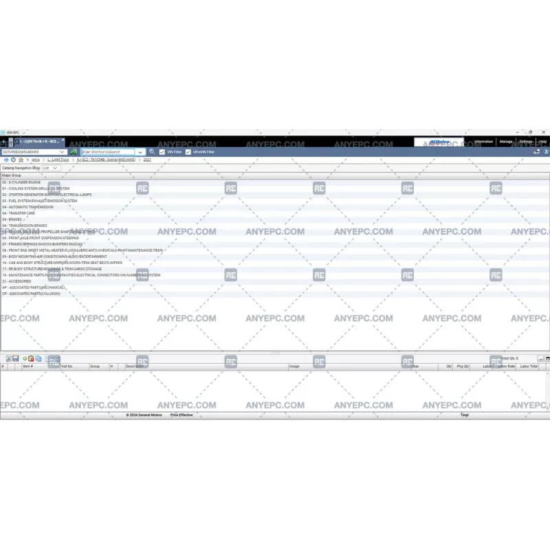 GENERAL MOTORS GMIO EPC 3.0.9-L [2024.10]