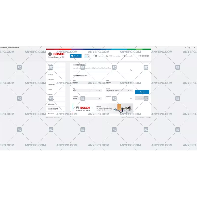 BOSCH PARTS CATALOG LATINOAMERICA 2024.10