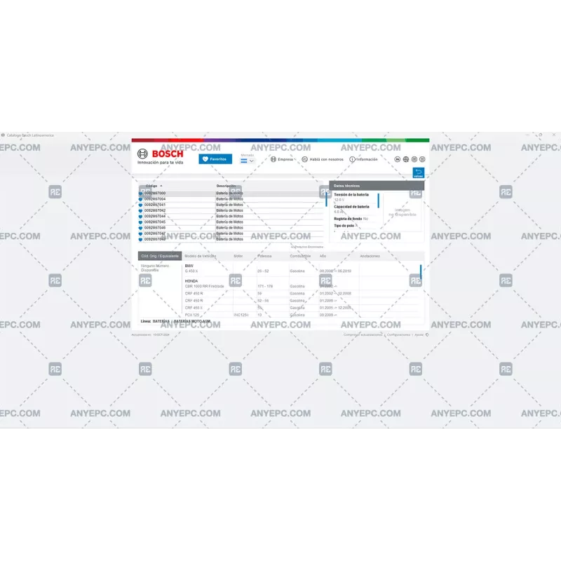 BOSCH PARTS CATALOG LATINOAMERICA 2024.10