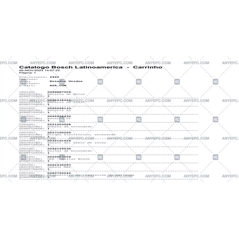 BOSCH PARTS CATALOG LATINOAMERICA 2024.10