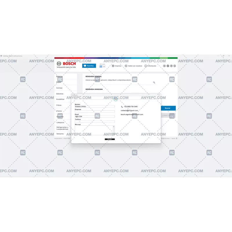 BOSCH PARTS CATALOG LATINOAMERICA 2024.10