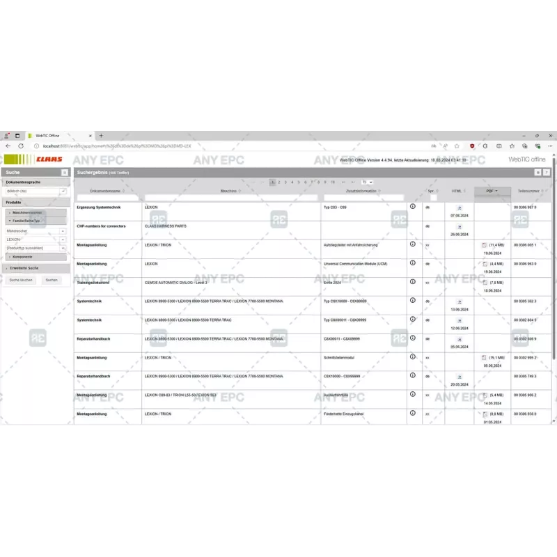 CLAAS WEBTIC OFFLINE GERMAN 4.4.94 [2024.08]
