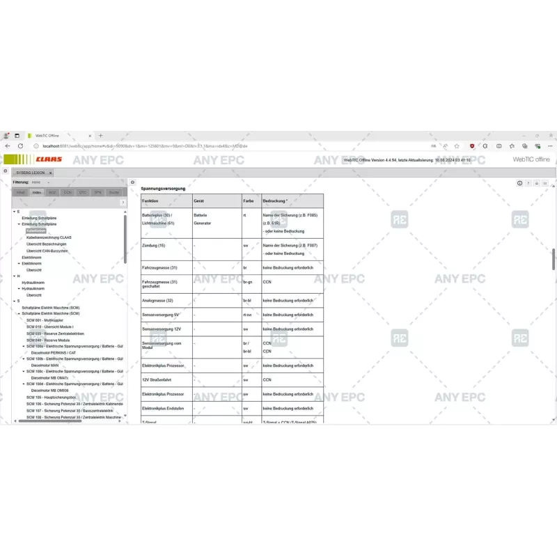 CLAAS WEBTIC OFFLINE GERMAN 4.4.94 [2024.08]