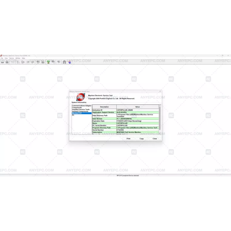 MANITOU ELECTRONIC SERVICE TOOL 2024B [2024.06]