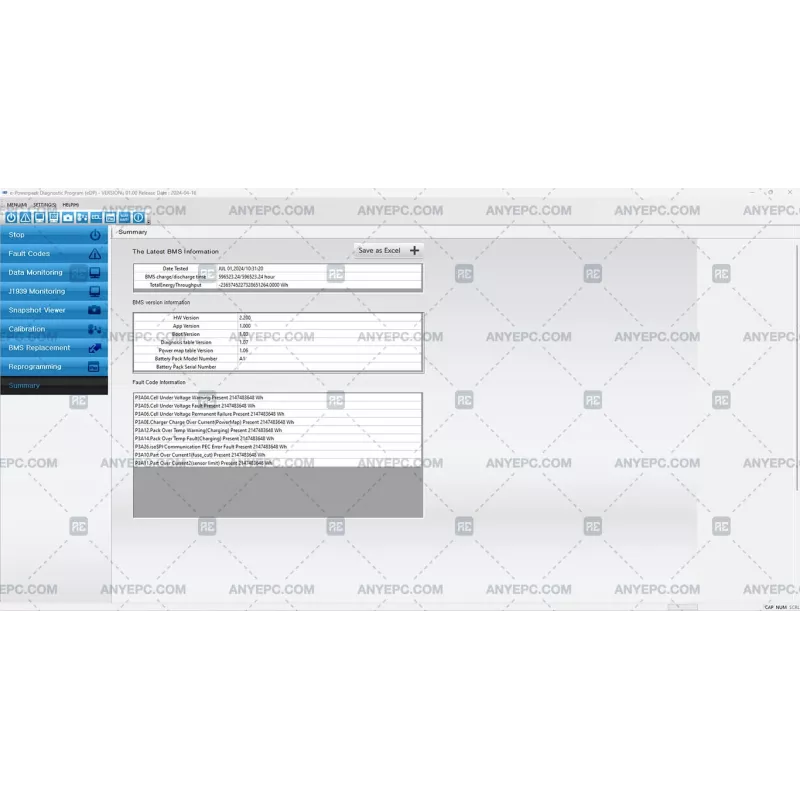 HYUNDAI INFRACORE E-POWERPACK DIAGNOSTIC PROGRAM 01.00 R1 [2024.05]