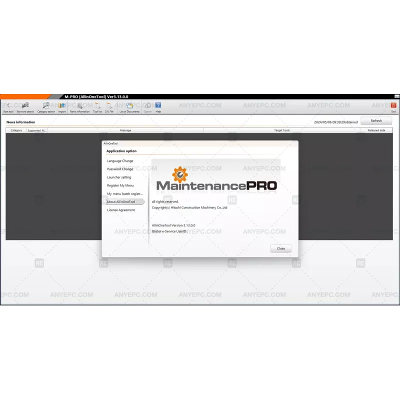 HITACHI ALLINONE TOOL & MPDR 3.13.0.0 (MPDR 3.32 & MPDRSECURITY 3.17)