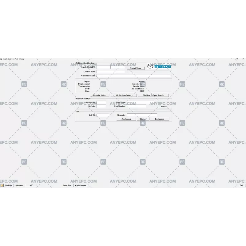 MAZDA GENERAL ELECTRONIC PARTS CATALOGUE 2024.05