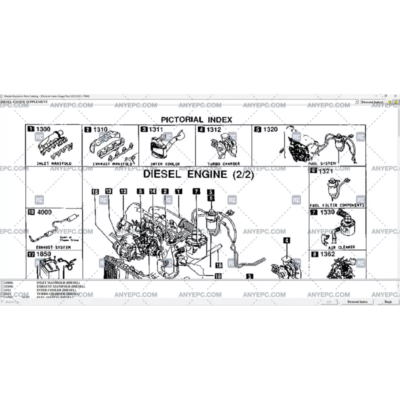 MAZDA GENERAL ELECTRONIC PARTS CATALOGUE 2024.05