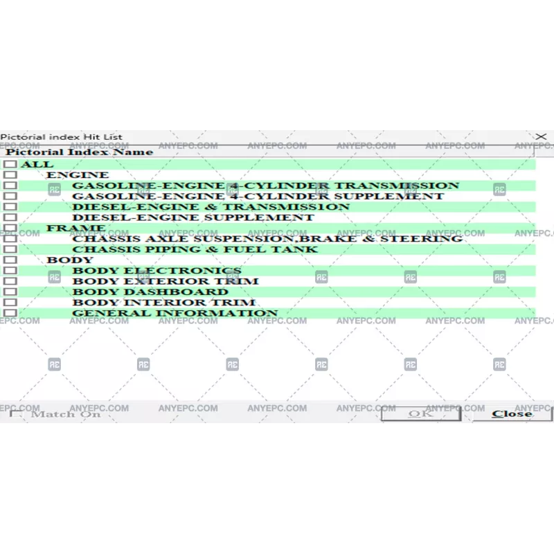 MAZDA GENERAL ELECTRONIC PARTS CATALOGUE 2024.05