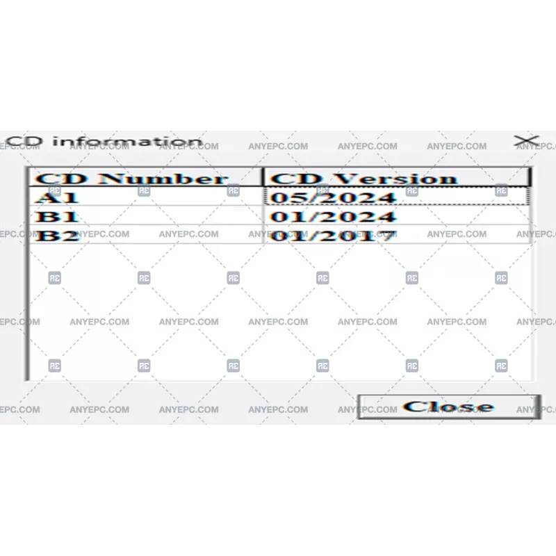 MAZDA GENERAL ELECTRONIC PARTS CATALOGUE 2024.05
