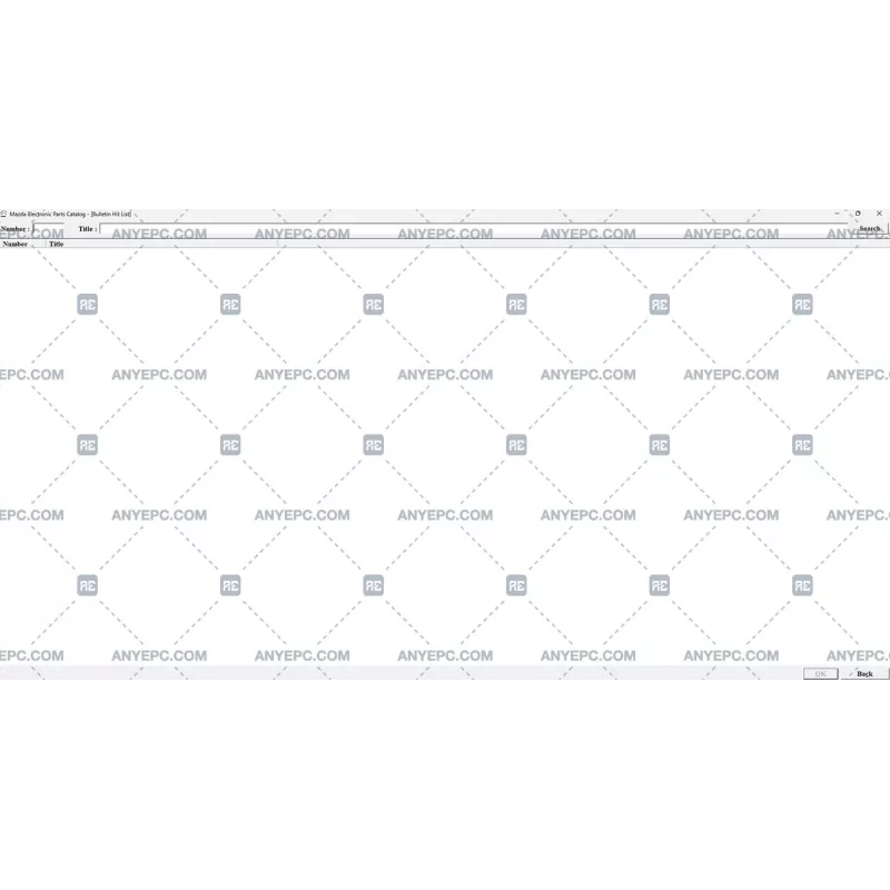 MAZDA GENERAL ELECTRONIC PARTS CATALOGUE 2024.05