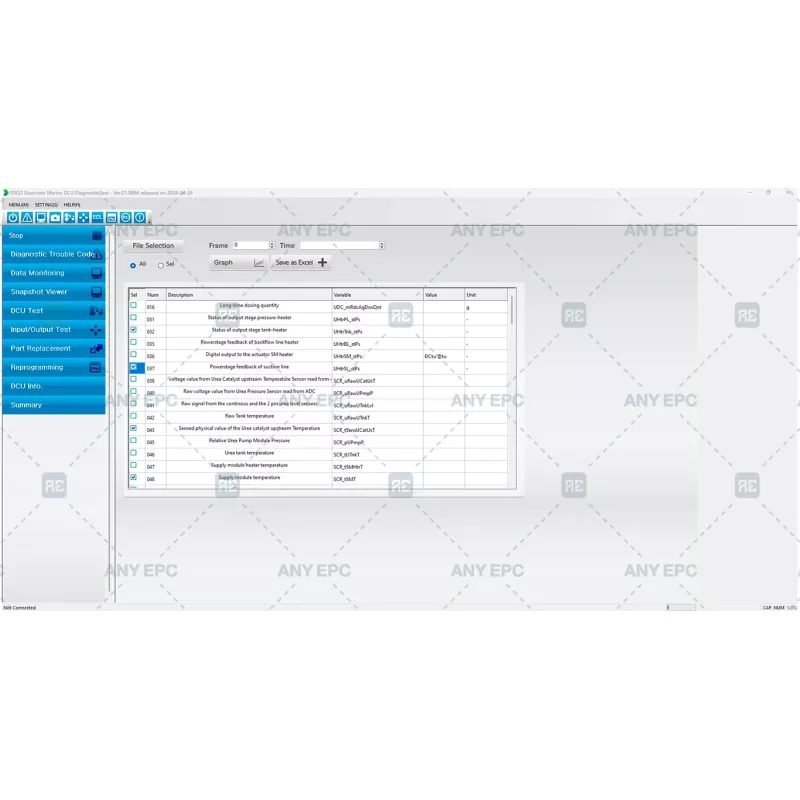 HYUNDAI INFRACORE DX22 ELECTRONIC MARINE DCU DIAGNOSTIC TOOL 01.00 [2024.04]
