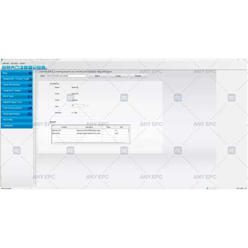 HYUNDAI INFRACORE DX22 ELECTRONIC MARINE DCU DIAGNOSTIC TOOL 01.00 [2024.04]