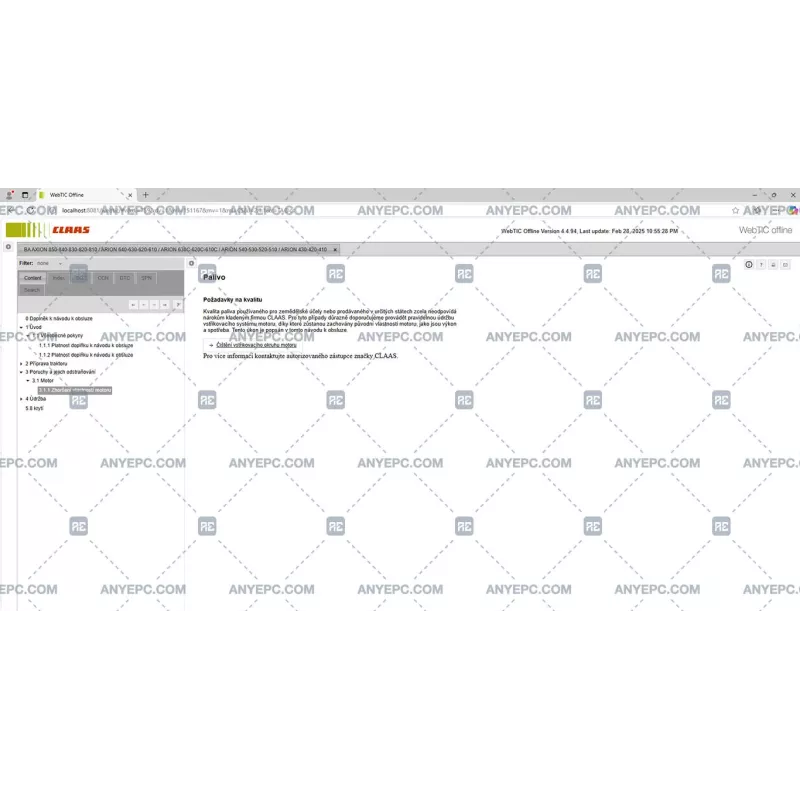 CLAAS WEBTIC OFFLINE CZECH 4.4.94 [2024.02]