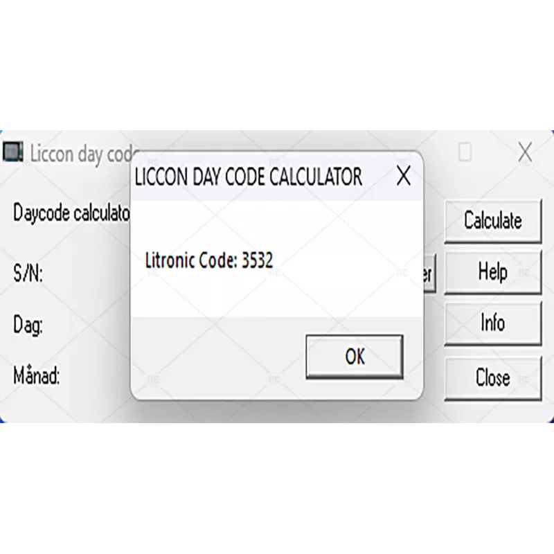 LIEBHERR LICCON DAY CODE CALCULATOR 2.101