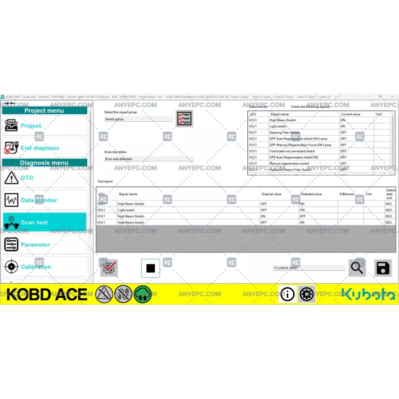 KUBOTA ON BOARD DIAGNOSTIC ACE v2.04.0100 [2024.01]