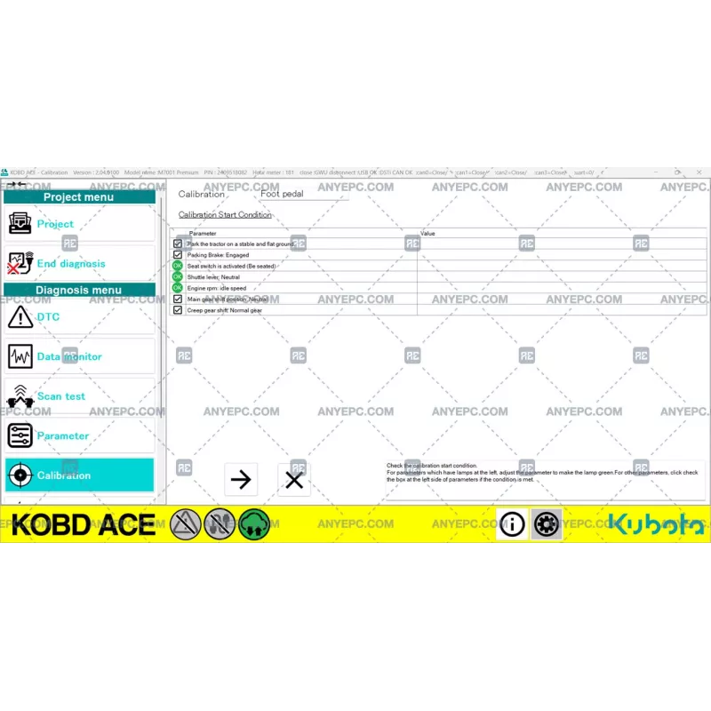 KUBOTA ON BOARD DIAGNOSTIC ACE v2.04.0100 [2024.01]