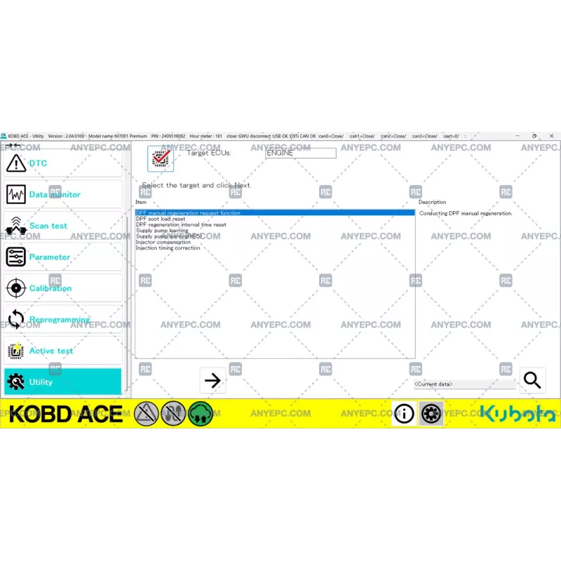 KUBOTA ON BOARD DIAGNOSTIC ACE v2.04.0100 [2024.01]