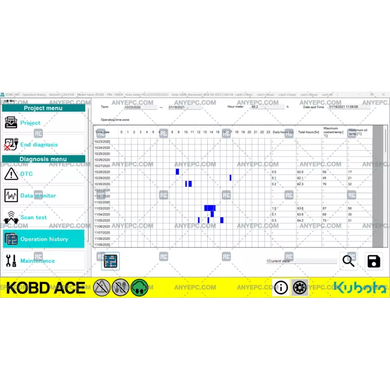KUBOTA ON BOARD DIAGNOSTIC ACE v2.04.0100 [2024.01]