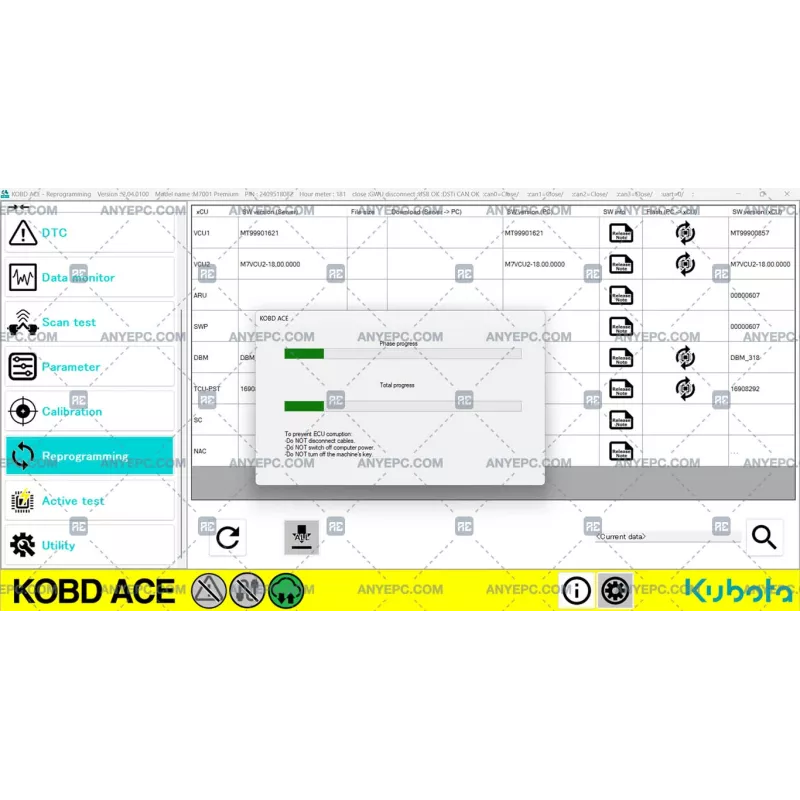 KUBOTA ON BOARD DIAGNOSTIC ACE v2.04.0100 [2024.01]