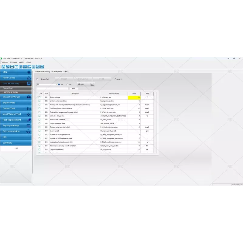 HYUNDAI INFRACORE G2 SCAN ECU 2.17 [2023.12]