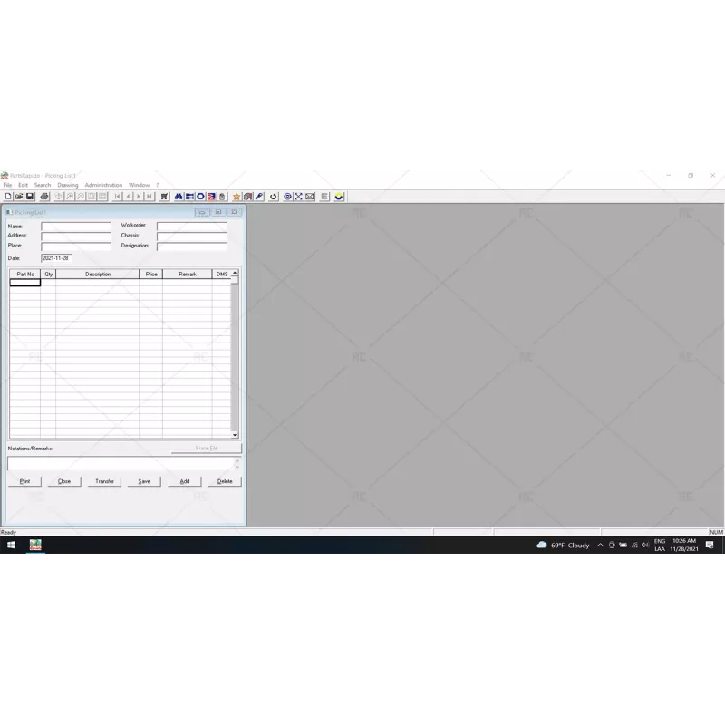 DAF PARTS RAPIDO EPC 2015.11