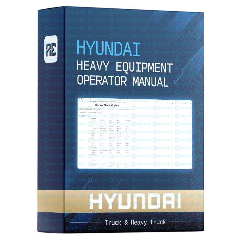 HYUNDAI HEAVY EQUIPMENT OPERATOR MANUAL 2023.11