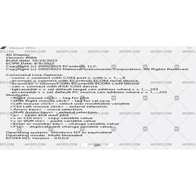 ECONTROLS EDIS ECI 4G DISPLAY 608A 608A [2023.10]