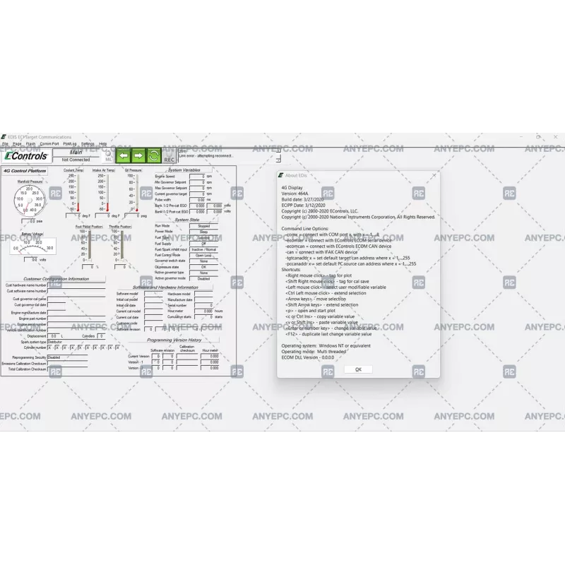 ECONTROLS EDIS ECI 4G DISPLAY 608A 464A [2020.03]