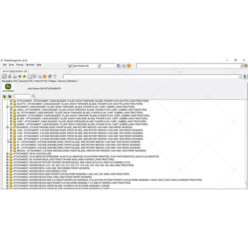 JOHN DEERE PARTS MANAGER PRO 6.6.5.0