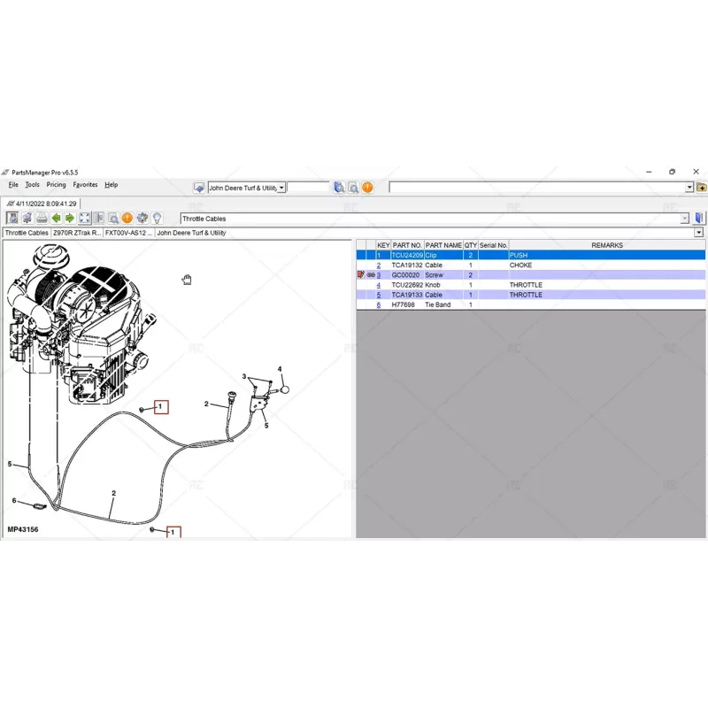 JOHN DEERE PARTS MANAGER PRO 6.6.5.0