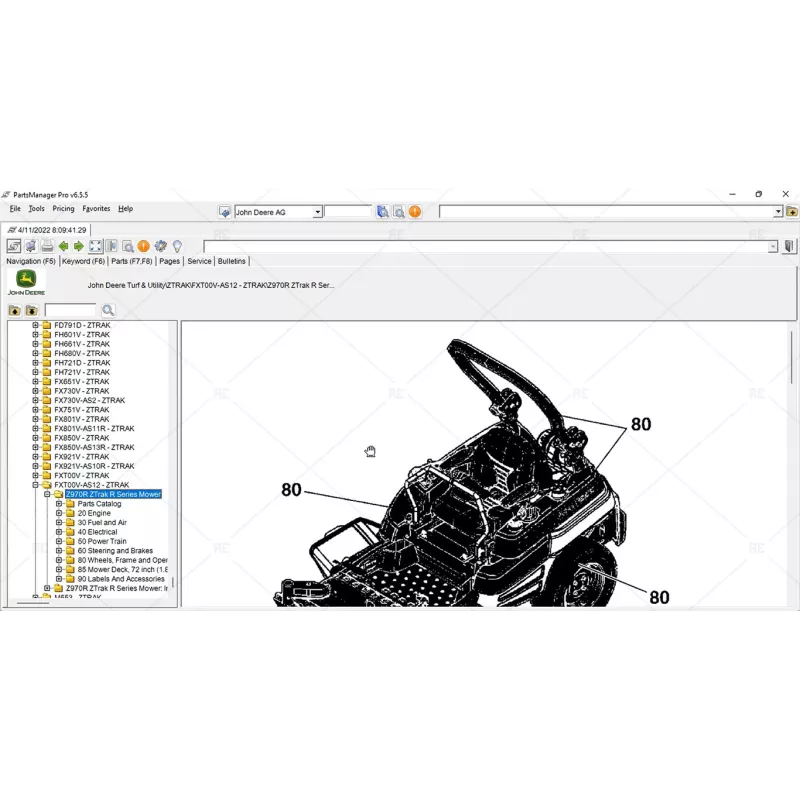 JOHN DEERE PARTS MANAGER PRO 6.6.5.0