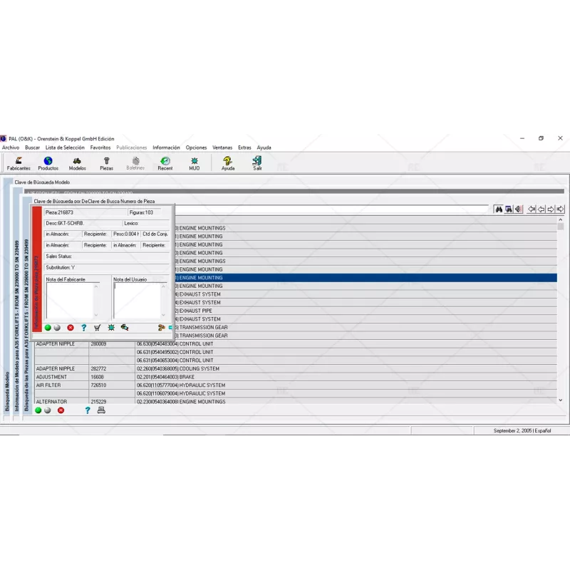OREINSTEIN & KOPPEL GMBH (O&K) 2005.09