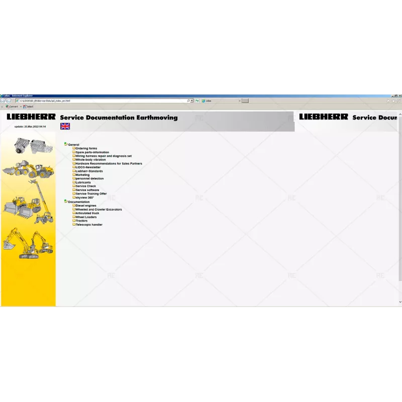 LIEBHERR LIDOS COT+LBH+LFR+LHB+LWT EPC OFFLINE & SERVICE DOCUMENTATION COMPONENTS + EARTHMOVING ENGLISH OFFLINE [VMware]