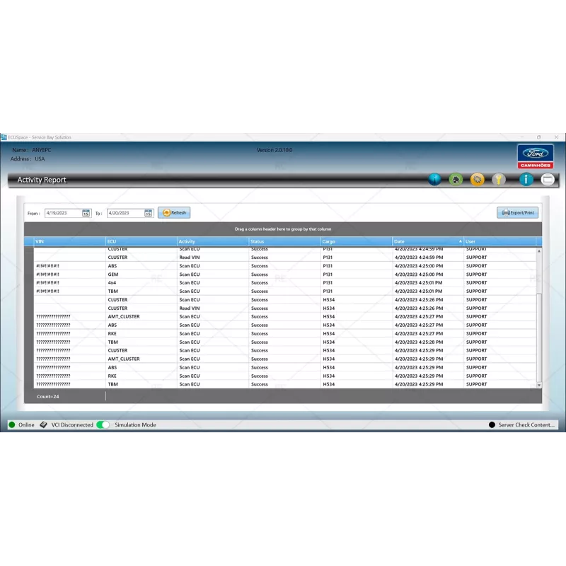 FORD ECUSPACE SERVICE BAY SOLUTION 2.0.10.0 [2023.09]