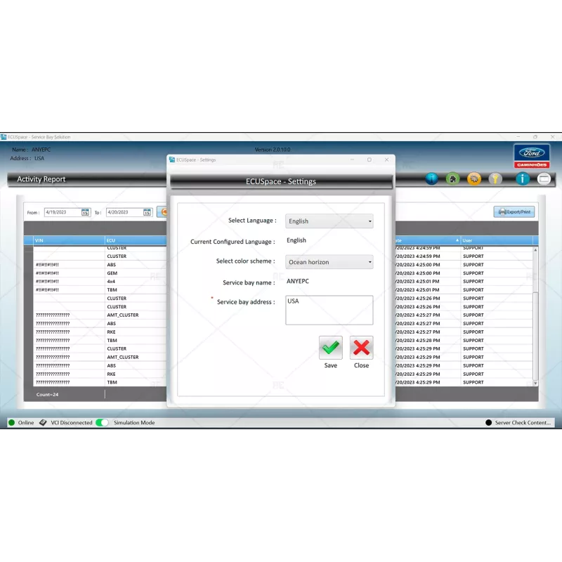 FORD ECUSPACE SERVICE BAY SOLUTION 2.0.10.0 [2023.09]