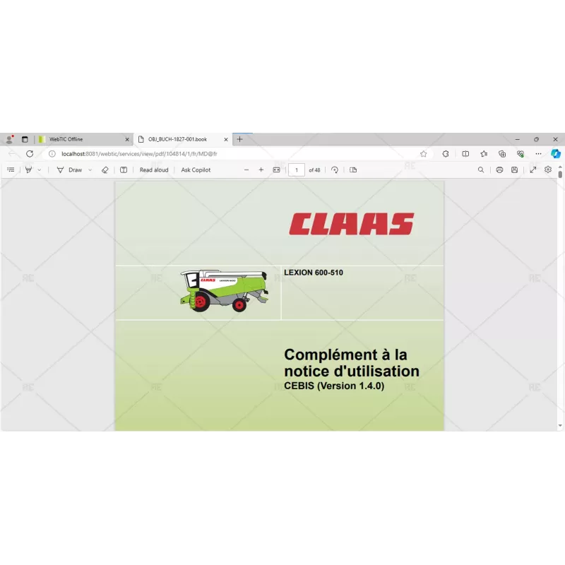 CLAAS WEBTIC OFFLINE FRENCH 4.4.94 [2023.09]