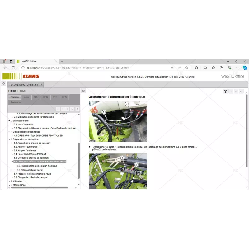 CLAAS WEBTIC OFFLINE FRENCH 4.4.94 [2023.09]