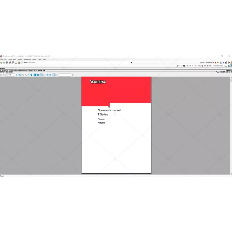 VALTRA AG SOUTH AMERICA PARTS BOOKS & WORKSHOP MANUAL 2020.03