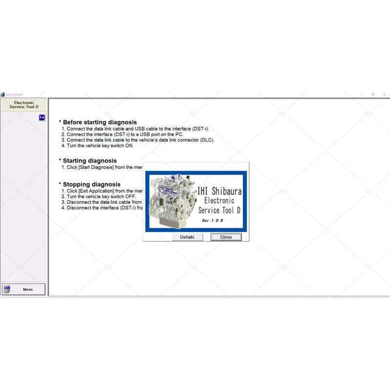 IHI SHIBAURA ELECTRONIC SERVICE TOOL D 1.0.9