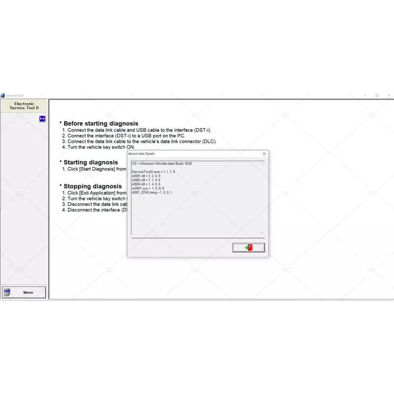 IHI SHIBAURA ELECTRONIC SERVICE TOOL D 1.0.9