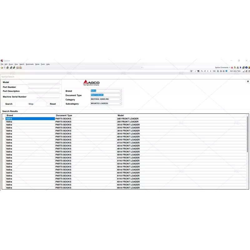 VALTRA AUSTRALIA AG PARTS BOOK & WORKSHOP SERVICE MANUALS 2019.05