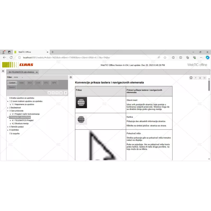 CLAAS WEBTIC OFFLINE SERBIAN 4.4.94 [2023.08]