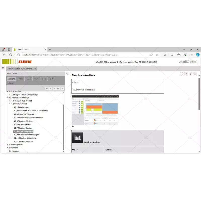 CLAAS WEBTIC OFFLINE SERBIAN 4.4.94 [2023.08]