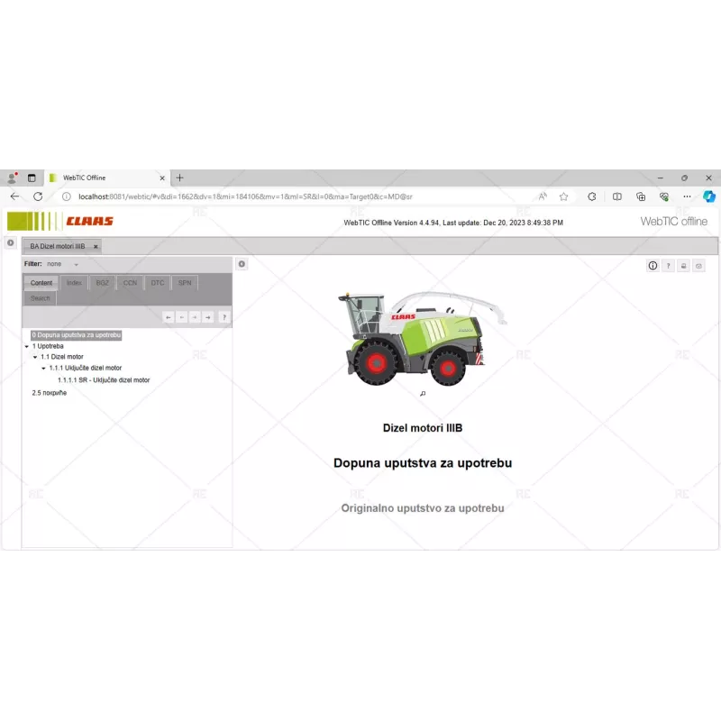 CLAAS WEBTIC OFFLINE SERBIAN 4.4.94 [2023.08]