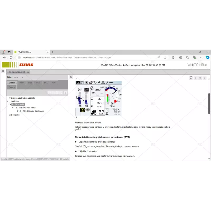 CLAAS WEBTIC OFFLINE SERBIAN 4.4.94 [2023.08]