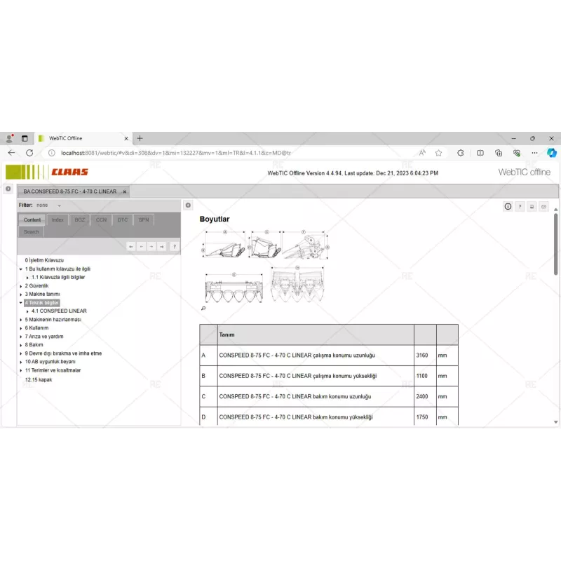 CLAAS WEBTIC OFFLINE TURKISH 4.4.94 [2023.08]
