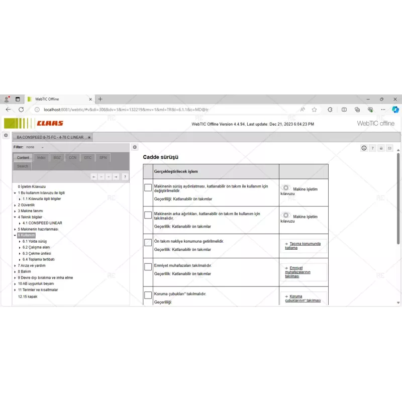 CLAAS WEBTIC OFFLINE TURKISH 4.4.94 [2023.08]