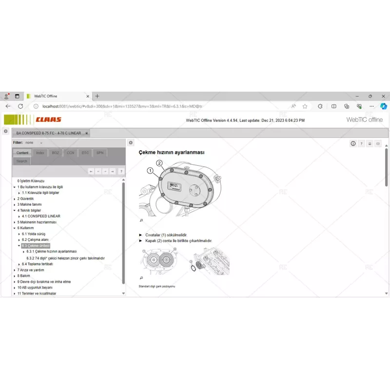 CLAAS WEBTIC OFFLINE TURKISH 4.4.94 [2023.08]
