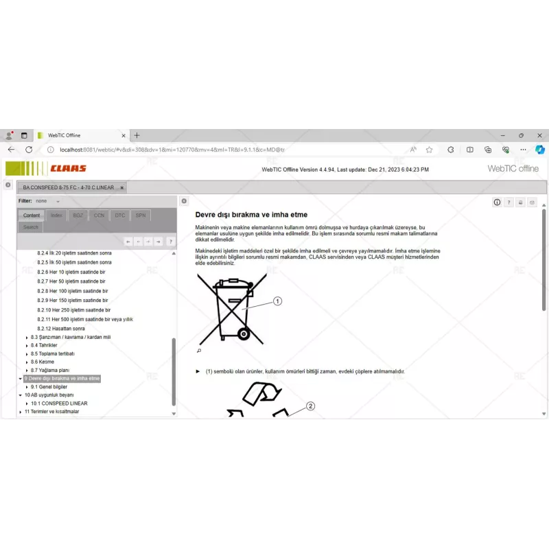 CLAAS WEBTIC OFFLINE TURKISH 4.4.94 [2023.08]